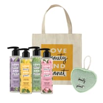 Kit Love, Beauty and Planet - Sabonetes + Ecobag Amarela + Esponja