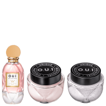 Conjunto Scapin 245 O.U.i Feminino - Eau de Parfum 75ml + Hidratante Desodorante Corporal 200g + Esfoliante Corporal 200g