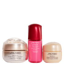 Kit Shiseido Benefiance Wrinkle Smoothing Eye Cream Set (3 Produtos)