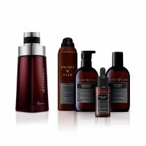 Combo Malbec Club: Desodorante Colônia + Gel Espuma + Loção hidratante + Sabonete Líquido + Óleo Barba
