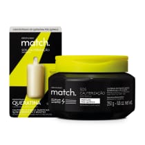 Combo Match SOS Cauterização Pós-Química: Máscara Capilar 250g + Concentrado de Queratina 15ml
