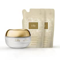Combo o Boticário Lily: Creme 250g + 2 Refis (3 itens)