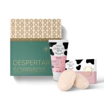 Combo Cuide-se Bem Deleite: 2 Sabonetes em Barra + Creme Mãos 50g + Caixa de Presente