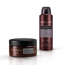 Combo Malbec Club: Antitranspirante 75g + Creme de Barbear 150g