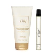 Combo Glamour Fever Desodorante Colônia 10ml + Creme Acetinado Lily 150g