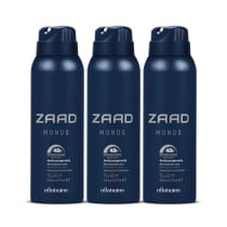 Combo Zaad Mondo: Desodorante Antitranspirante Aerossol 75g (3 unidades)