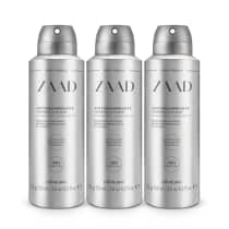 Kit o Boticário Zaad Desodorante Antitranspirante Aerossol (3 Unidades)