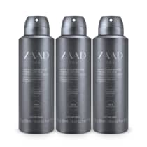 Kit o Boticário Zaad Go Desodorante Antitranspirante Aerossol (3 Unidades)