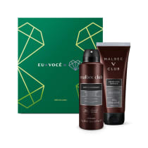 Combo Presente Dia dos Namorados Malbec Club: Antitranspirante Aerossol 75g + Creme de Barbear 150g + Caixa de Presente
