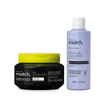 Combo Match: Fluido Selador Proteção dos Loiros 100ml + Máscara Capilar Pós-Química SOS Cauterização 250g