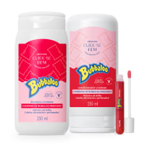 Combo Bubbaloo Morango Cabelo e Boca (3 itens)