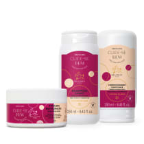 Combo Beijinho: Shampoo 250ml + Máscara 250ml + Condicionador 250ml