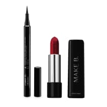 Combo Make B.: Caneta delineadora 1,2ml + Batom Cremoso Red 3,6g