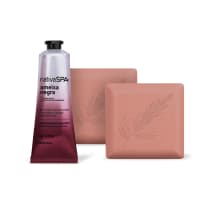 Combo Presente Nativa SPA: Creme Desodorante Para as Mãos Ameixa Negra 75g + Sabonete em Barra Rosé 90g