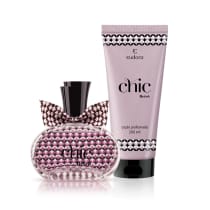 Kit Chic Retrô Colônia Desodorante + Loção Desodorante Hidratante