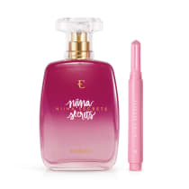 Combo Niina Secrets: Desodorante Colônia + Batom Gloss Stick Pink Azaleia