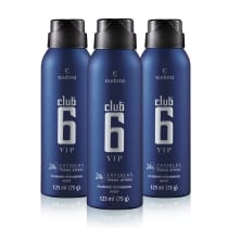 Combo Eudora: Desodorante Antitranspirante Aerossol Club 6 Vip