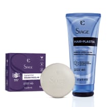 Combo Siàge: Shampoo Sólido Micelar + Condicionador Hair-Plastia
