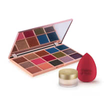 Combo Niina Secrets: Palette de Sombras Crystal + Primer Facial + Esponja de Maquiagem