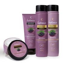 Combo Instance Açaí e Bambu: Shampoo 300ml + Máscara 200g + Condicionador 300ml + Creme Para Pentear 200ml