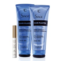 Combo Balm Preenchedor Glam Duo 4,5g + Shampoo Siàge Hair-Plastia 250ml + Condicionador Siàge Hair-Plastia 200ml