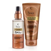 Imagem do produto Combo Siàge Nutri Óleos Poderosos: Óleo Bifásico 90ml + Elixir Capilar 150ml