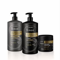 Combo Siàge Pós-Química: Shampoo 1L+ Condicionador 1L +Máscara Capilar 500g+ 2 Válvulas Pump