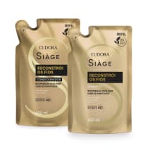 Combo Refil Siàge Reconstrói os Fios: Shampoo 400ml + Condicionador 400ml