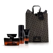 Kit Carbon Turbo Desodorante Colônia + Espuma de barbear + Gel Pós Barba