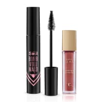 Kit Maquiagem Batom Glam Matte Blur + Máscara Soul Bomb Volumaço