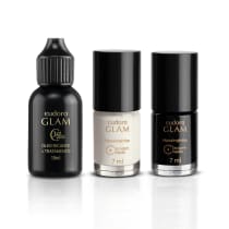 Kit Glam Esmalte Branco + Esmalte Preto + Gota Secante