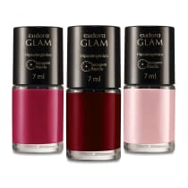 Combo Eudora Esmalte: Rosé + Vinho Magnífico + Magenta Sublime