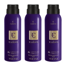 Combo Eudora: Desodorante Antitranspirante Aerossol (3 itens)