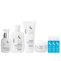 Imagem do produto Kit Alfaparf Semi Di Lino Diamond - Shampoo 250ml + Condicionador 200ml + Máscara 200ml + Fluído 125ml + 3x Ampola 13ml