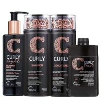 Imagem do produto Kit Truss Curly - Shampoo 300ml + Condicionador 300ml + Leave-In Twist 650ml + Leave-In Light 250ml