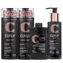 Imagem do produto Kit Truss Curly - Shampoo 300ml + Condicionador 300ml + Leave-In Twist 650ml + Leave-In Fix 250ml