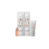 Imagem do produto Kit Divine Shamp, Cond, Leave-in + Shine Oil Revival BRAÉ
