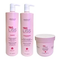 Imagem do produto Kit Arvensis Tec Liss - Shampoo 1L + Condicionador 1L + Máscara 500g