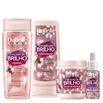 Kit DaBelle Hair Intense Explosão de Brilho Básico 400G Fortificante - (4 produtos)