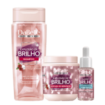 Kit DaBelle Hair Intense Explosão de Brilho Ultra Básico 400G Hidratante - (3 produtos)