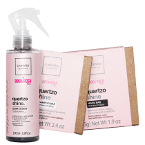Kit Cadiveu Essentials Quartzo Shine by Boca Rosa Hair Ritual em Barra Máximo Liso (3 Produtos)
