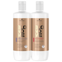Kit Schwarzkopf Professional BlondMe Cool + All Blondes Salon (2 Produtos)