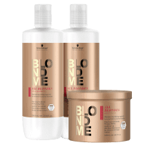 Kit BlondMe Enriquecido para Todos os Loiros Profissional Trio (3 Produtos)