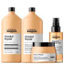 Kit L'Oréal Professionnel Serie Expert Absolut Repair Gold Quinoa + Protein Salon (4 Produtos)
