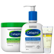 Kit Limpeza, Hidratação e Esfoliação Trio (3 Produtos)