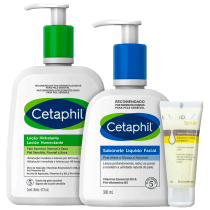 Kit Hidratação, Limpeza e Esfoliação Trio (3 Produtos)