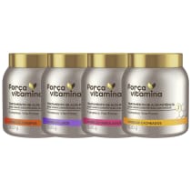 Kit Completo Máscaras Força e Vitamina (4 produtos)