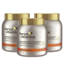3 Máscaras de Alta Potência para Customizar Força Vitamina Cabelos Crespos