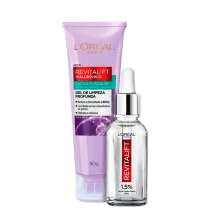 Kit L'Oréal Paris Revitalift Hialurônico - Sérum Redutor de Linhas 15ml + Gel de Limpeza 80g