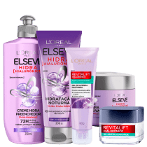 Kit Beleza na Web L'Oréal Paris Hidra Hialurônico & Revitalift (5 Produtos)